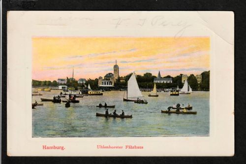 Ansichtskarte Hamburg - Uhlenhorster Fährhaus - um 1918