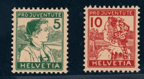 Schweiz Michel Nummer 128 - 129 postfrisch