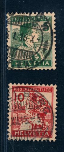 Schweiz Michel Nummer 128 - 129 gestempelt