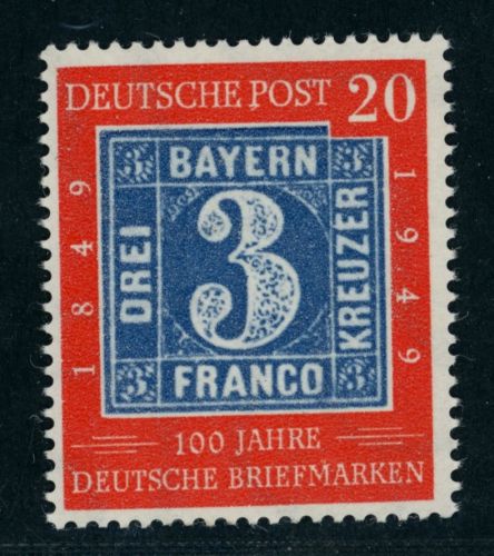 Bund Michel Nummer 114 II postfrisch Plattenfehler