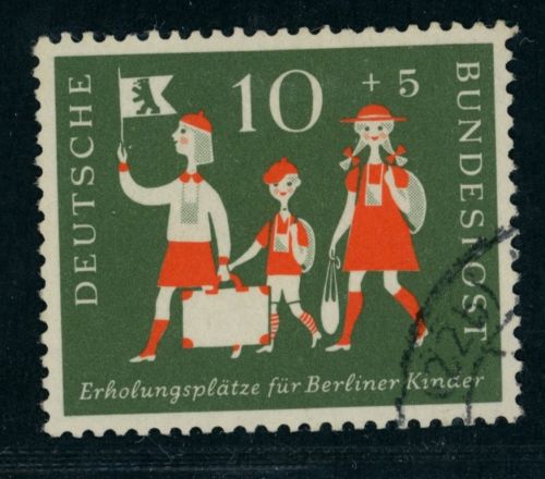 Bund Michel Nummer 250 II gestempelt Plattenfehler