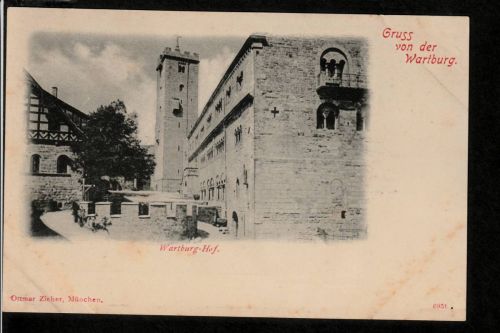 Ansichtskarte Eisenach - Gruss von der Wartburg - um 1900