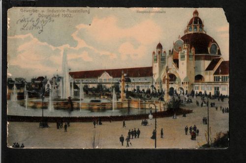 Ansichtskarte Düsseldorf - Gewerbe / Industrie Ausstellung - 1902 nach Metz