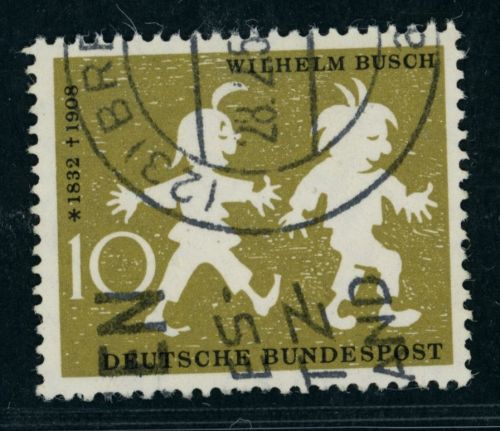 Bund Michel Nummer 281 I gestempelt Plattenfehler