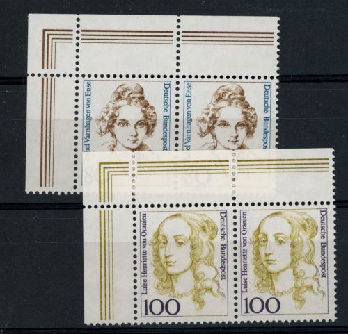 Bund Michel Nummer 1755 + 1756 postfrisch Paar Oberrand Ecke - Frauen