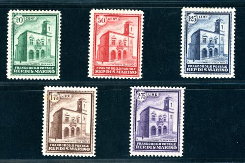 San Marino Michel Nummer 175 - 179 ungebraucht Falz