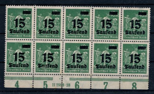 Dt. Reich Michel Nummer 279 VI Plattenfehler geprüft