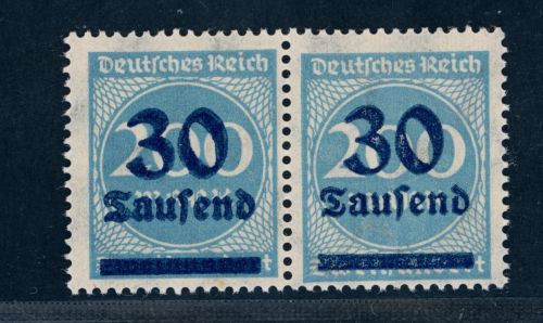 Dt. Reich Michel Nummer 285 fetter und magerer Aufdruck