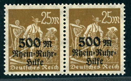 Dt. Reich Michel Nummer 259 Plattenfehler postfrisch ( Hilfe ohne Punkt)