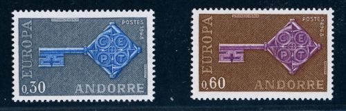 Andorra Französisch Michel Nummer 208 - 209 postfrisch