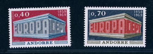 Andorra Französisch Michel Nummer 214 - 215 postfrisch
