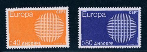 Andorra Französisch Michel Nummer 222 - 223 postfrisch