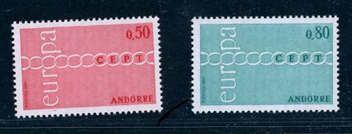 Andorra Französisch Michel Nummer 232 - 233 postfrisch