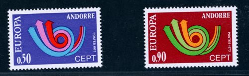 Andorra Französisch Michel Nummer 247 - 248 postfrisch