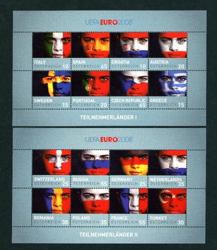 Österreich Michel Nummer 2735 - 1750 - 2 Kleinbögen postfrisch