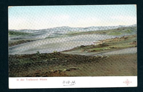 Ansichtskarte Deutsch Südwestafrika - In der Treibsand - WüsteVersand 1914