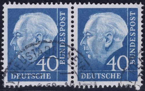 BRD Michel Nummer 260 Paar gestempelt, ungeprüft