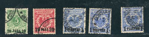 Deutsche Auslandspostämter Türkei - Lot Michel Nummer 6 - 8