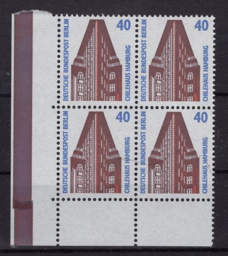 Berlin Michel-Nr. 816 Viererblock Ecke unten links postfrisch