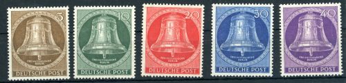 Berlin Michel Nummer 101 - 105 postfrisch