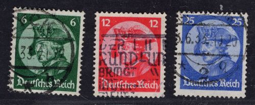 Deutsches Reich Michel Nr.: 429 - 431 gestempelt