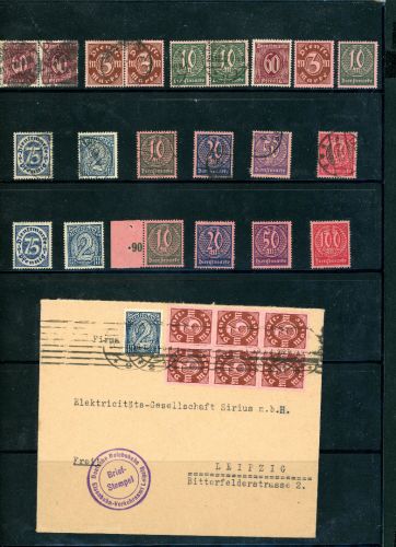 Lot Dt. Reich Dienstmarken postfrisch und gestempelt siehe Bild