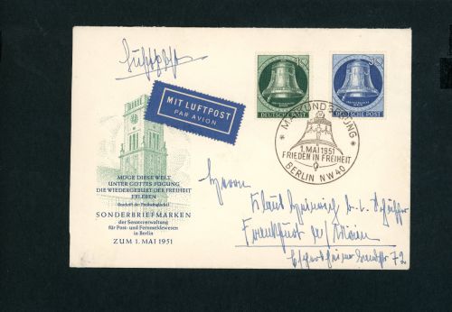 Berlin Michel Nummer 76 + 78 FDC