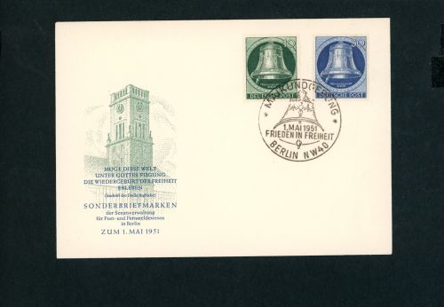 Berlin Michel Nummer 76 + 78 FDC
