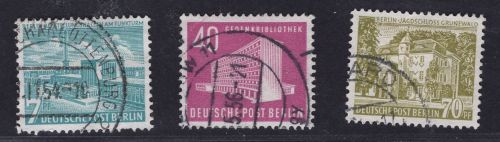 Berlin Michel Nr.: 121 - 123 gestempelt
