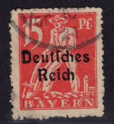 Deutsches Reich Michel Nr. 121 AF VI PLF gestempelt
