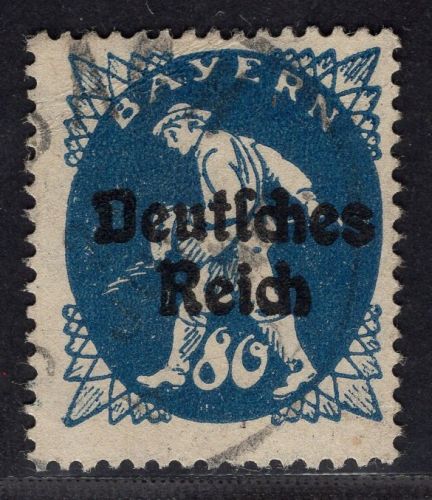 Deutsches Reich Michel Nr. 128 AF VI PLF gestempelt
