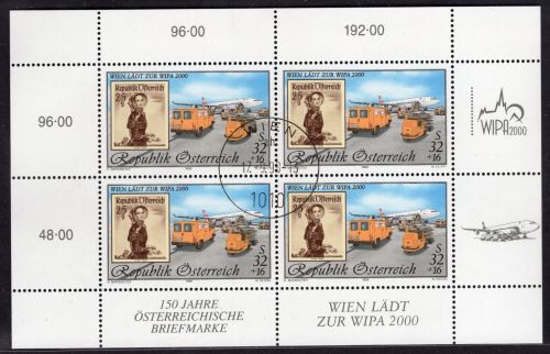 Österreich Michel-Nr. 2292 I Kleinblock gestempelt