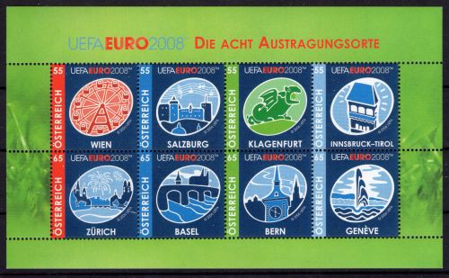 Österreich Michel-Nr. 2697 / 2704 Kleinblock postfrisch