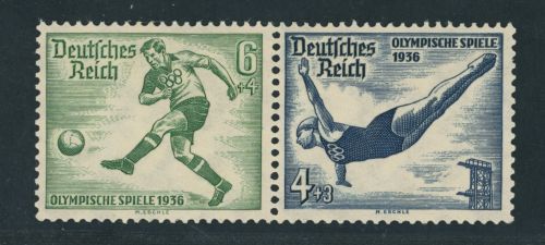 Dt. Reich Zusammendruck Olympische Spiele Michel Nr. W105 postfrisch