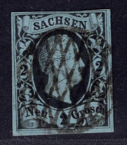 Sachsen Michel-Nr. 5 gestempelt