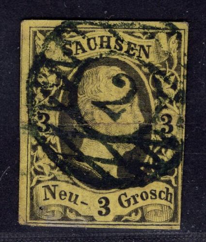 Sachsen Michel-Nr. 6 gestempelt