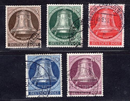 Berlin Michel-Nr. 75 - 79 gestempelt teilweise geprüft