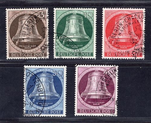 Berlin Michel-Nr. 75 - 79 gestempelt