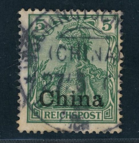 Dt. Auslandspostämer China Marke gestempelt Tschingtschoufu