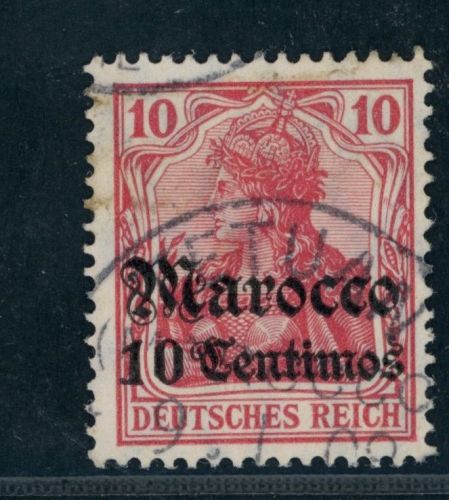 Dt. Auslandspostämer Marokko Michel Nummer 36 gestempelt Tetuan Stempel1