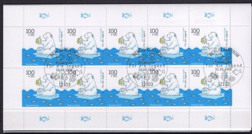 Deutschland, Kleinbogen 1999 Michel Nr. 2055 gestempelt