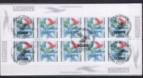 Deutschland, Kleinbogen 1999 Michel Nr. 2042 gestempelt