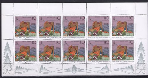 Deutschland, Kleinbogen 1998 Michel Nr. 1978 postfrisch