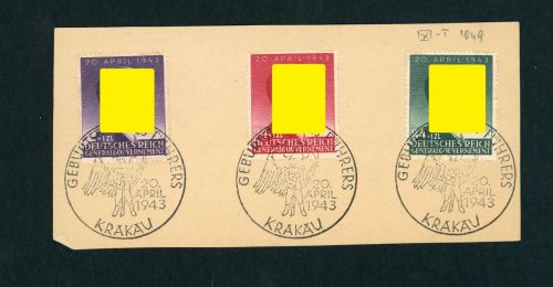 Generalgouvernement Michel Nr. 101 - 103 mit SoSt