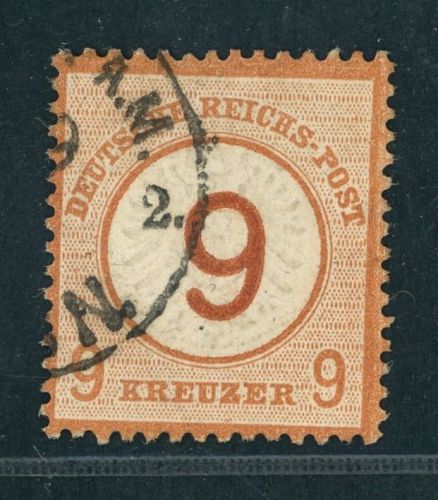 Deutsches Reich Michel Nr. 30 gestempelt Frankfurt geprüft / Befund mit Mängeln