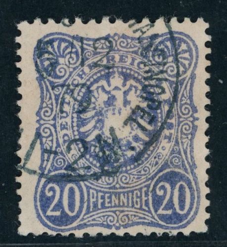 Auslandspostämter Türkei Michel Nummer V34a Stempel Contantinopel blau geprüft