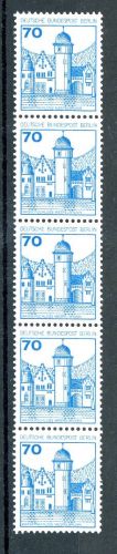Berlin Michel-Nr. 538 postfrisch 5er Streifen Rollenmarke