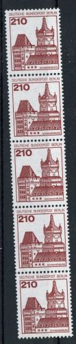 Berlin Michel-Nr. 589 postfrisch 5er Streifen Rollenmarke