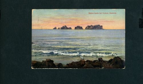 Ansichtskarte Kamerun Räuber insel bei Victoria Duala 1911 nach Recklinghausen