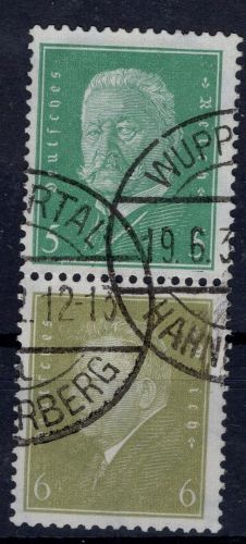 Dt. Reich, Zusammendruck, Michel Nr. S 42, gestempelt